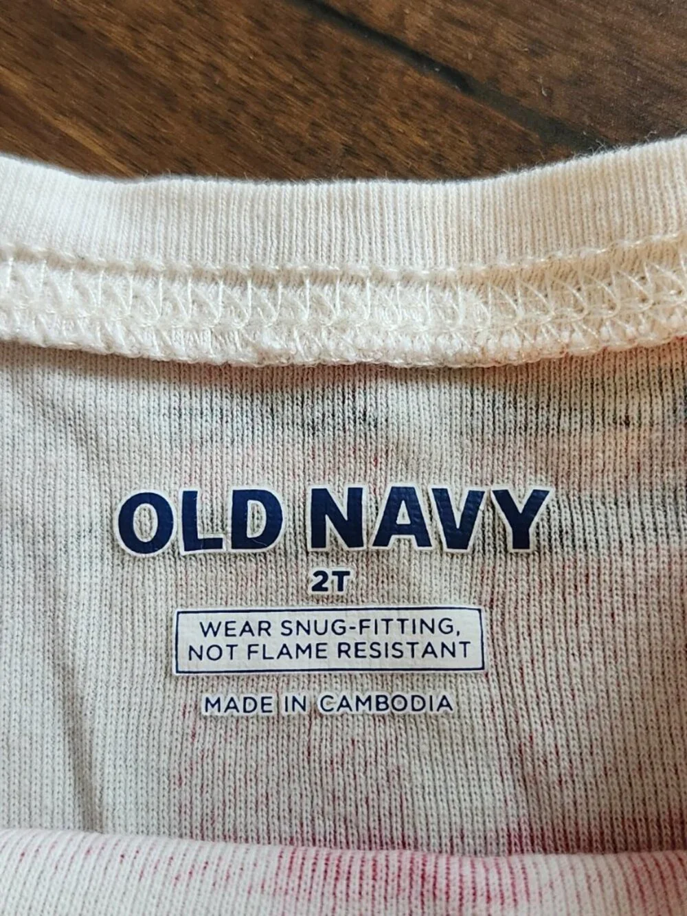 Old Navy Plaid Long‑Sleeve Pajama Top – Toddler 2T – VGUC